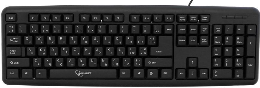 Клавіатура Gembird KB-U-103-UA Black, UKR KB-U-103-UA фото