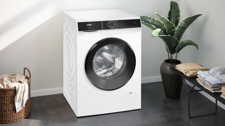 Стиральная машина Siemens фронтальная, 9кг, 1400, A, 59см, дисплей, белый WG44K2Z0UA фото