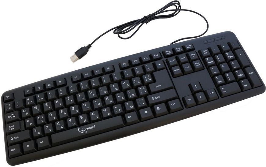 Клавіатура Gembird KB-U-103-UA Black, UKR KB-U-103-UA фото