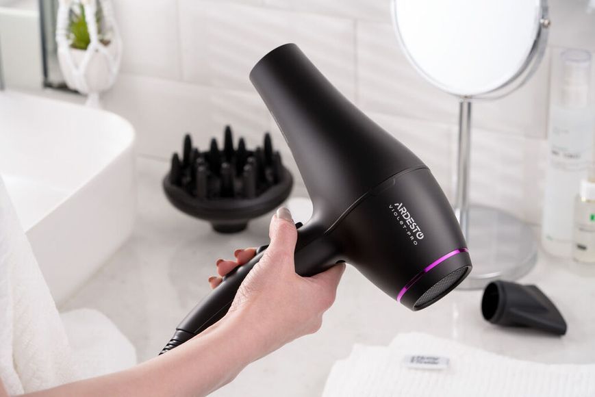 ARDESTO Фен Violet PRO HD-Y222PRO , 1850-2200Вт, 2 скорости, 3 темп.режима, диффузор, черный HD-Y222PRO фото