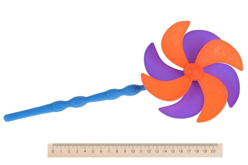 Набір для гри з піском Same Toy - з повітряної вертушкою (оранжеве відро) 9 шт HY-1206WUT-4 фото