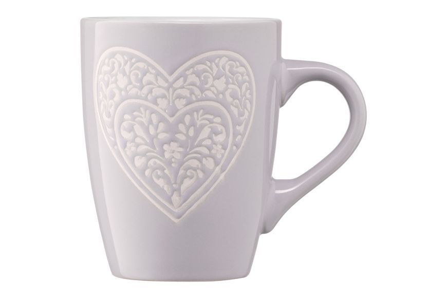 ARDESTO Чашка Heart, 330 мл, серая, керамика AR3467GR фото