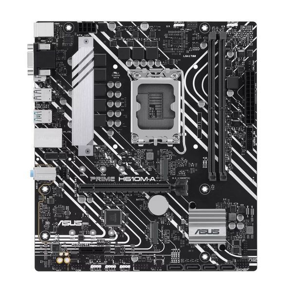 ASUS Материнcкая плата PRIME H610M-A-CSM s1700 H610 2xDDR5 M.2 HDMI D-Sub DP mATX 90MB1G20-M0EAYC фото