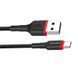 Кабель ColorWay USB-Type-C (nylon - red head) 2.4А 1м черный (CW-CBUC064-BK) CW-CBUC064-BK фото 7