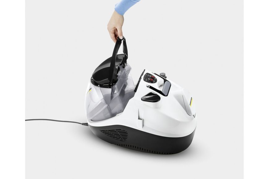 Karcher Паропылесос SV 7, 2200Вт, влажная уборка, вода -0.45л, HEPA, обработка паром, бело-черный 1.439-490.0 фото