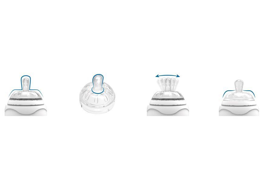 Пляшка для годування Nuvita Mimic 250мл. 3м + Антіколіковая NV6030White NV6030White фото