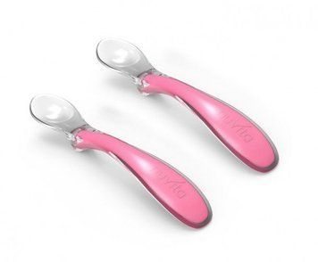 Набор силиконовых ложечек для кормления Nuvita Easy Eating 6м+ 2 шт. (розовый) NV8480Pink фото