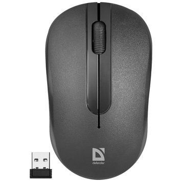 Мишка Defender Hit MM-495 Wireless Black (52495) 52495 фото