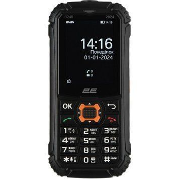 Мобильный телефон 2E R240 2025 Dual SIM Black 694743657623 фото