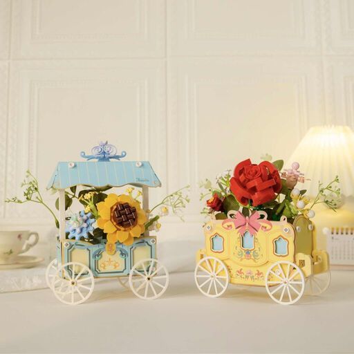 Конструктор Pantasy Original - Flower Cart Корзина с розами (15027) 15027 фото