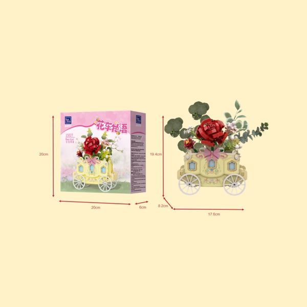 Конструктор Pantasy Original - Flower Cart Корзина с розами (15027) 15027 фото