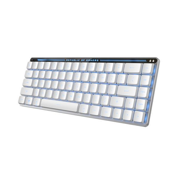 Клавіатура ASUS ROG Falchion RX Low Profile Red Wireless/Bluetooth/USB UA White (90MP03EC-BKMA10) 90MP03EC-BKMA10 фото