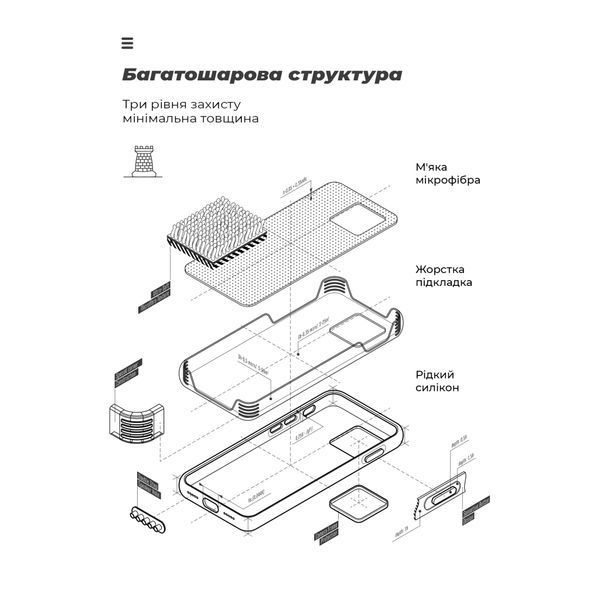 Накладка ArmorStandart Icon для Samsung A06 (A065) Camera cover Black (ARM80134) ARM80134 фото