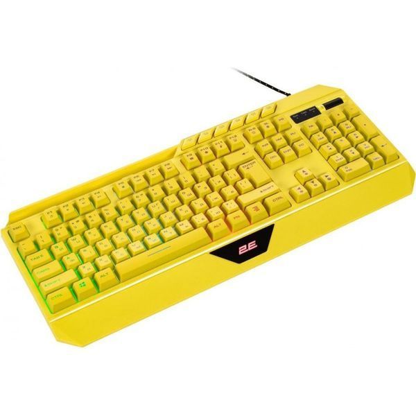 Клавіатура 2E Gaming KG315 RGB USB Yellow Ukr (2E-KG315UYW) 2E-KG315UYW фото