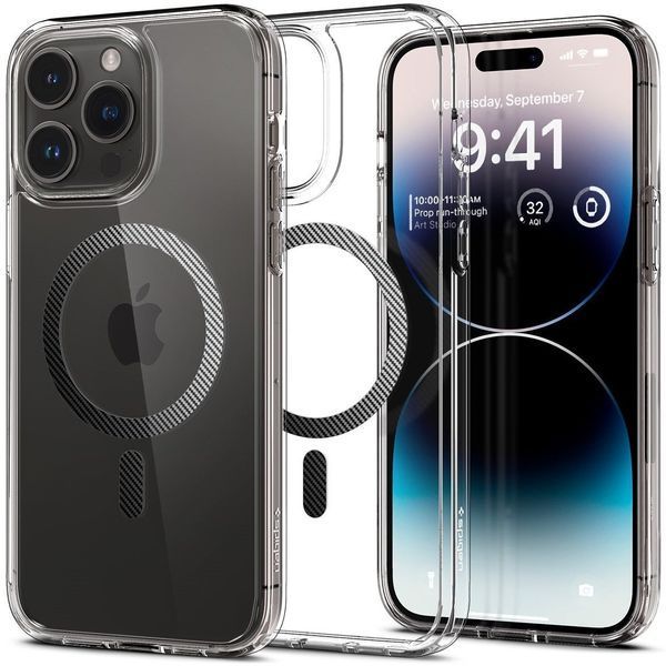 Накладка Spigen Apple iPhone 14 Pro Max Ultra Hybrid MagFit Carbon Fiber (ACS04827) ACS04827 фото