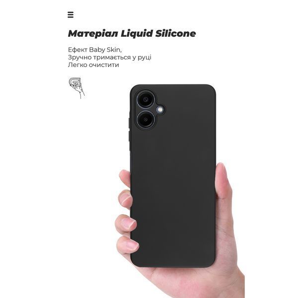 Накладка ArmorStandart Icon для Samsung A06 (A065) Camera cover Black (ARM80134) ARM80134 фото