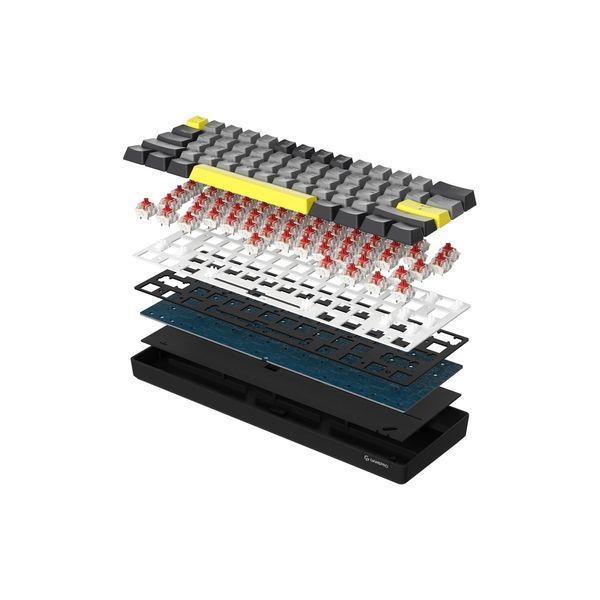 Клавіатура GamePro MK130G Pro Outemu Red Switch Hot-Swap 60 RGB USB/Wireless/Bluetooth Black (MK130G Pro) MK130G Pro фото