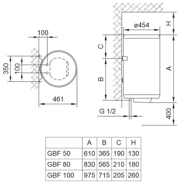 Бойлер TIKI GBF 100 UA (700098) 700098 фото