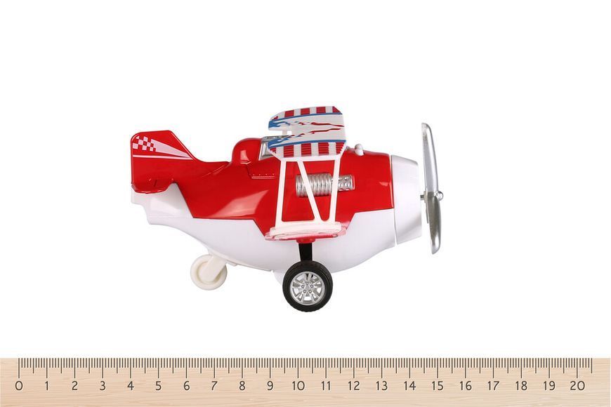 Літак металевий Same Toy інерційний Aircraft зі світлом і звуком (червоний) SY8012Ut-3 фото