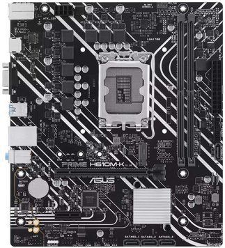 Материнcька плата ASUS PRIME H610M-K s1700 H610 2xDDR5 M.2 HDMI D-Sub mATX 90MB1GA0-M0EAY0 фото