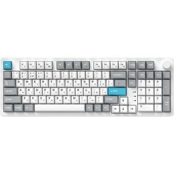 Клавіатура GamePro Asgard Drakkar Keychron Super Red Switch Wireless/Bluetooth/USB UA White (MK305WH) MK305WH фото
