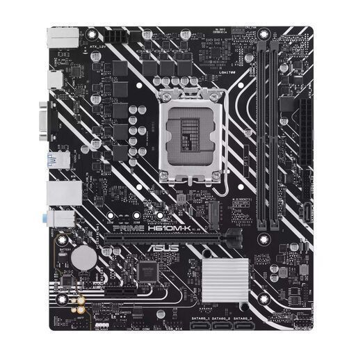 ASUS Материнcкая плата PRIME H610M-K s1700 H610 2xDDR5 M.2 HDMI D-Sub mATX 90MB1GA0-M0EAY0 фото