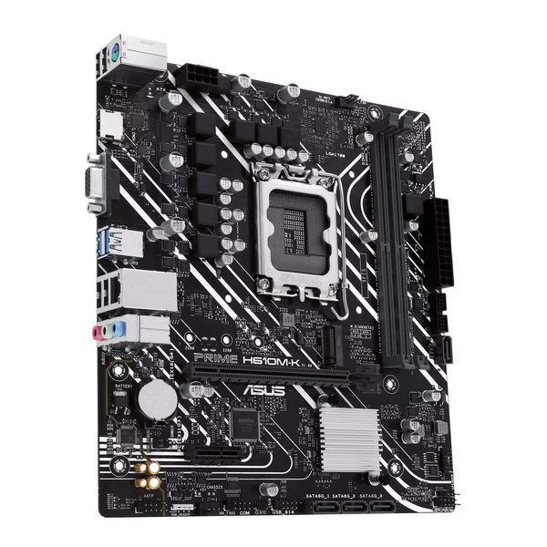 ASUS Материнcкая плата PRIME H610M-K s1700 H610 2xDDR5 M.2 HDMI D-Sub mATX 90MB1GA0-M0EAY0 фото