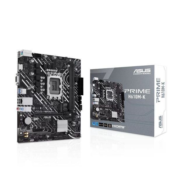 ASUS Материнcкая плата PRIME H610M-K s1700 H610 2xDDR5 M.2 HDMI D-Sub mATX 90MB1GA0-M0EAY0 фото