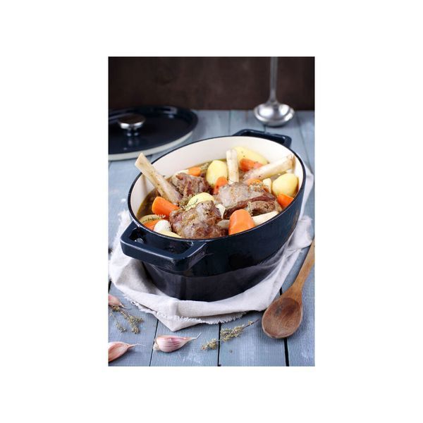 Каструля Pyrex Slow Cook Grey Овальна 5.8л (SC4AC33/6641) SC4AC33/6641 фото