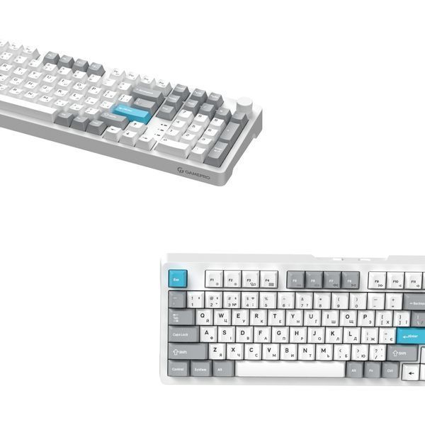Клавиатура GamePro Asgard Drakkar Keychron Super Red Switch Wireless/Bluetooth/USB UA White (MK305WH) MK305WH фото