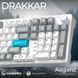 Клавиатура GamePro Asgard Drakkar Keychron Super Red Switch Wireless/Bluetooth/USB UA White (MK305WH) MK305WH фото 6