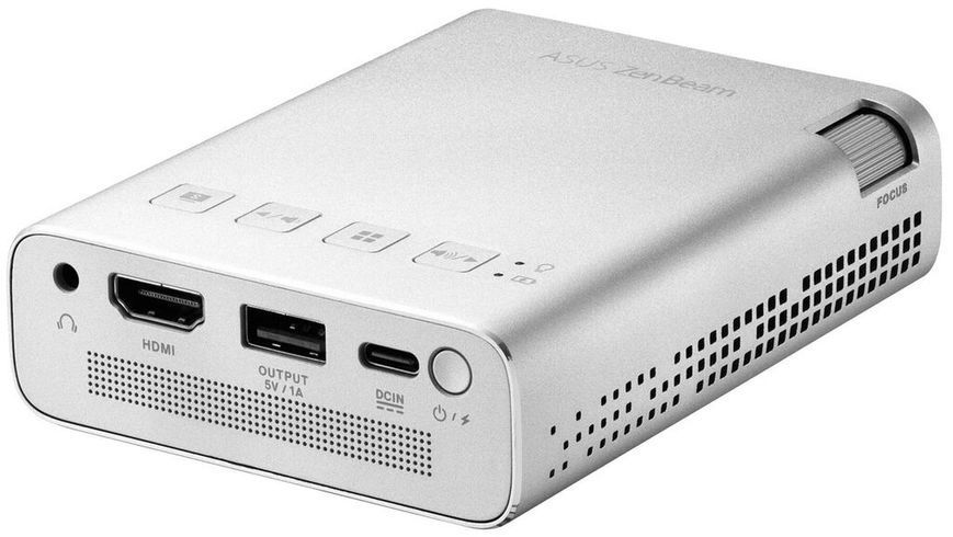 Проєктор портативний Asus ZenBeam E1R WVGA, 200 lm, LED, 1.2, WiFi 90LJ00J3-B01070 фото