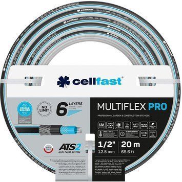 Cellfast Шланг садовый MULTIFLEX PRO 1/2" 20м, 6 слоев, до 35 Бар, -20&hellip;+65&deg;C 13-800 фото