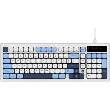 Клавіатура Ajazz AF98 USB UA White/Blue (AF98-GB) AF98-GB фото