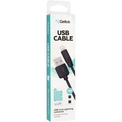 Кабель Gelius One GP-UC117 Lightning Black One GP-UC117 Lightning Black фото