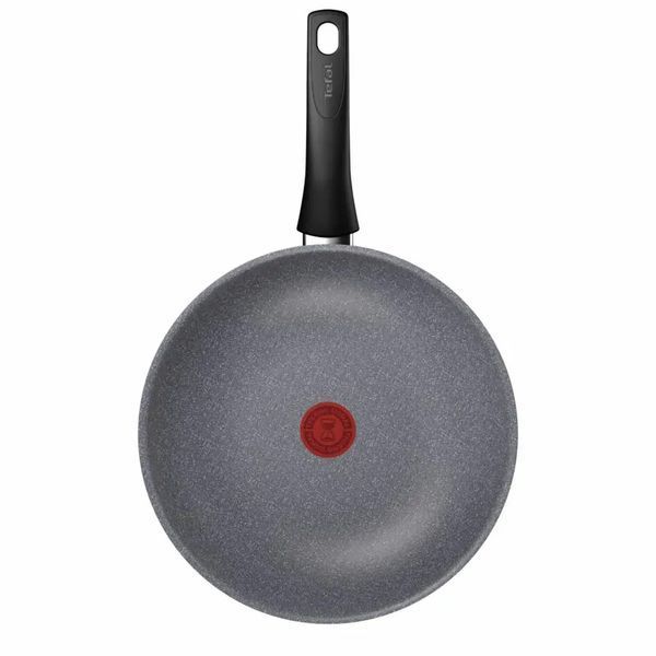 Сковорода ВОК Tefal Hard Stone, 28см, алюминий, бакелит, серый D4561932 фото