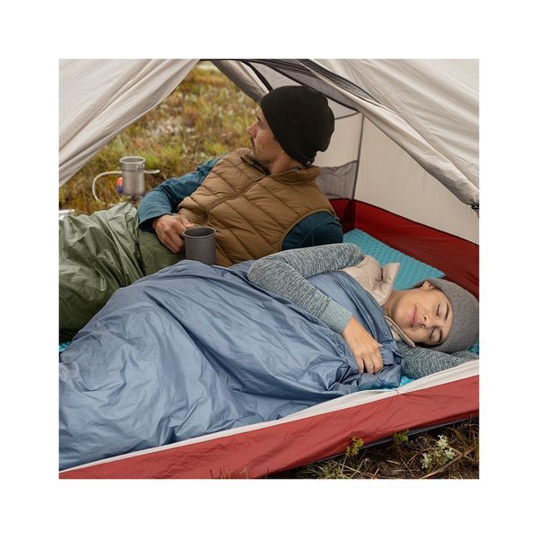 Спальний мішок Naturehike надлегкий Ultralight LW180 NH21MSD09 лівий (15&deg;C) p-p M сіро-синій (692759 6927595777947-L фото