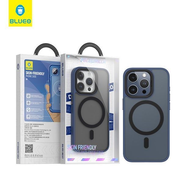 Накладка Blueo Frosted Anti-Drop Case for iPhone 15 Pro Max with MagSafe Dark Blue (BK5934-I15PMDB) BK5934-I15PMDB фото