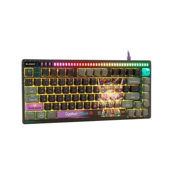 Клавіатура A4Tech AT75 RGB USB UA Cypher Ghost (4711421001830) 4711421001830 фото
