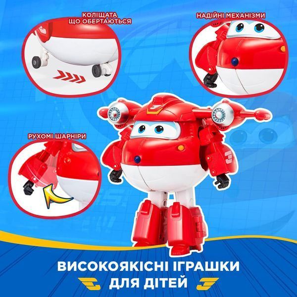 Ігрова фігурка-трансформер Super Wings Transforming Джетт (Jett) EU780210 фото