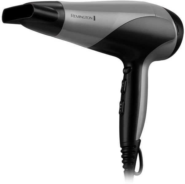 Remington Фен Ionic Dry, 2200Вт, режимов-3, дифузор,турмалиновая иониз-я, хол. обдув, серо-черный D3190S фото