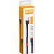 Кабель ColorWay USB &ndash; Apple Lightning (nylon &ndash; red head) 2.4А 1м черный (CW-CBUL064-BK) CW-CBUL064-BK фото 2