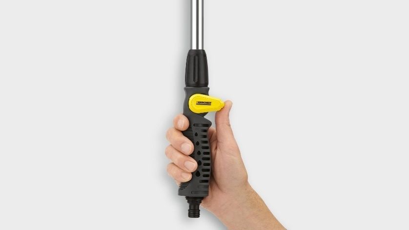Зрошувач ручний Karcher "Plus", Штанга для поливу, душ садовий, 6 режимів, поворотна основа 2.645-158.0 фото