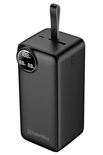 Универсальная батарея ColorWay 50000mAh Digital Display (22.5W) Black (CW-PB500LPC5BK-PDD) CW-PB500LPC5BK-PDD фото