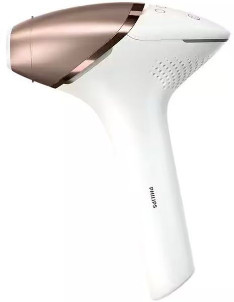 Philips Фотоэпилятор Lumea IPL 9900 Series, аккумуляторный, кол-во вспыш-450000, 2-4 см2, футляр, насадок-3, бело-золотой BRI973/00 фото
