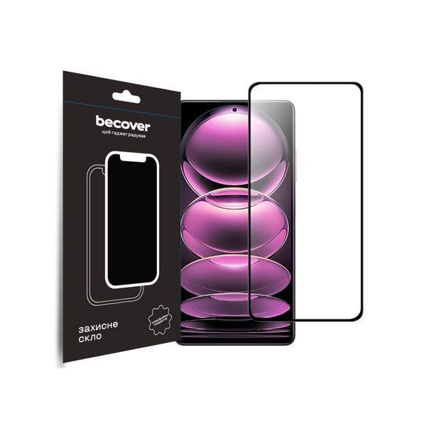 Защитное стекло BeCover для Xiaomi Poco X5 Pro 5G Black (708820) 708820 фото