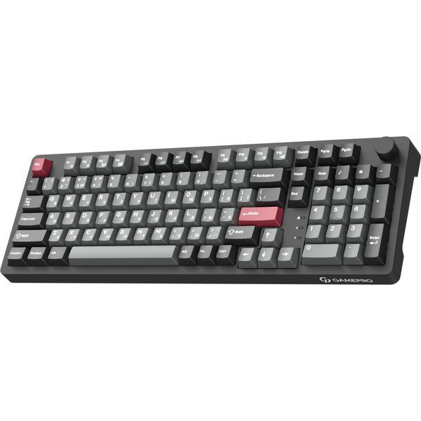 Клавіатура GamePro Asgard Drakkar Keychron Super Red Switch Wireless/Bluetooth/USB UA Black (MK305BK) MK305BK фото