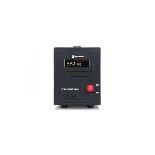 Стабилизатор напряжения REAL-EL STAB ENERGY-2000 Black EL122400013 фото