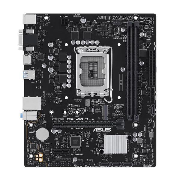 Материнcька плата ASUS PRIME H610M-R-SI s1700 H610 2xDDR5 M.2 HDMI D-Sub DP mATX White BOX WITH ACCESSORY 90MB1GL0-M0ECY0 фото