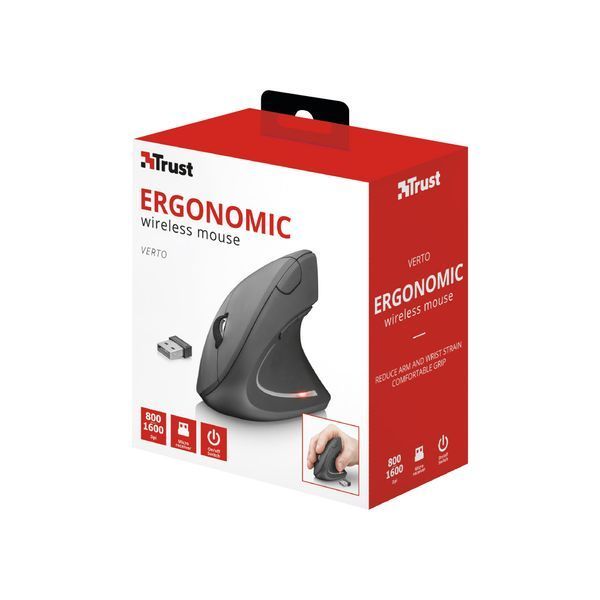 Мишка Trust Verto Wireless Ergonomic Black (22879) 22879 фото